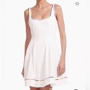 STAUD Wells Embroidered Minidress size 10